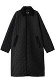 【MEN】<CLASSICS>WOOL CHANTRY キルティングロングコート(チンストラップ付き)