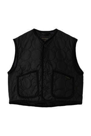ラベンハム/LAVENHAMの<BLACK EDITION> CROPPED COCOON THORNHAM キルティングジレ(110800/110806)