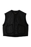 <BLACK EDITION> CROPPED COCOON THORNHAM キルティングジレ
