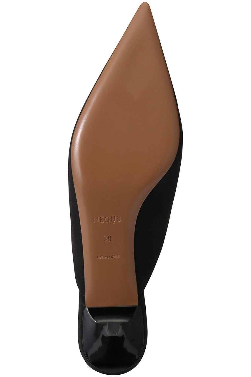 NEOUS(ネウス)｜MATAR 40 サテンミュール/ブラック の通販｜ELLESHOP