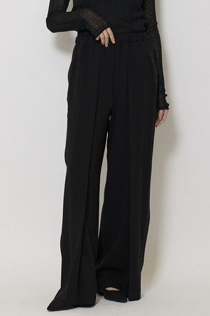 ミラ ショーン バイ チカ キサダ/mila schon by chika kisadaのジョーゼット サイドデザイン パンツ(110600/110601)