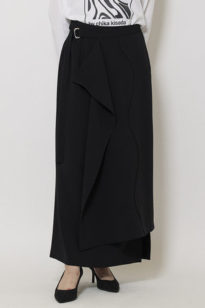 ミラ ショーン バイ チカ キサダ/mila schon by chika kisadaのジョーゼット ラップスカート(110700/110702)