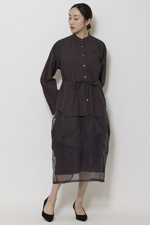 ミラ ショーン バイ チカ キサダ/mila schon by chika kisadaのスビンコットン シャツドレス(110500/110503)