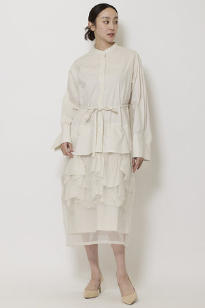 ミラ ショーン バイ チカ キサダ/mila schon by chika kisadaのスビンコットン シャツドレス(110500/110503)