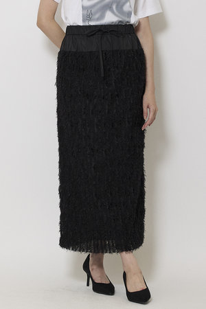 ミラ ショーン バイ チカ キサダ/mila schon by chika kisadaのチュール フリンジスカート(110700/110703)