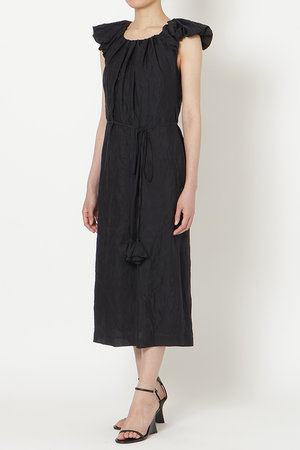 ミラ ショーン バイ チカ キサダ/mila schon by chika kisadaのシルク混クリンクルクロスワンピース(110500/110503)