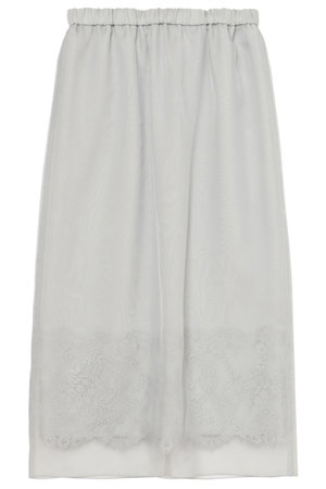 ミラ ショーン バイ チカ キサダ/mila schon by chika kisadaのオーガンジーレイヤードレーススカート(110700/110703)