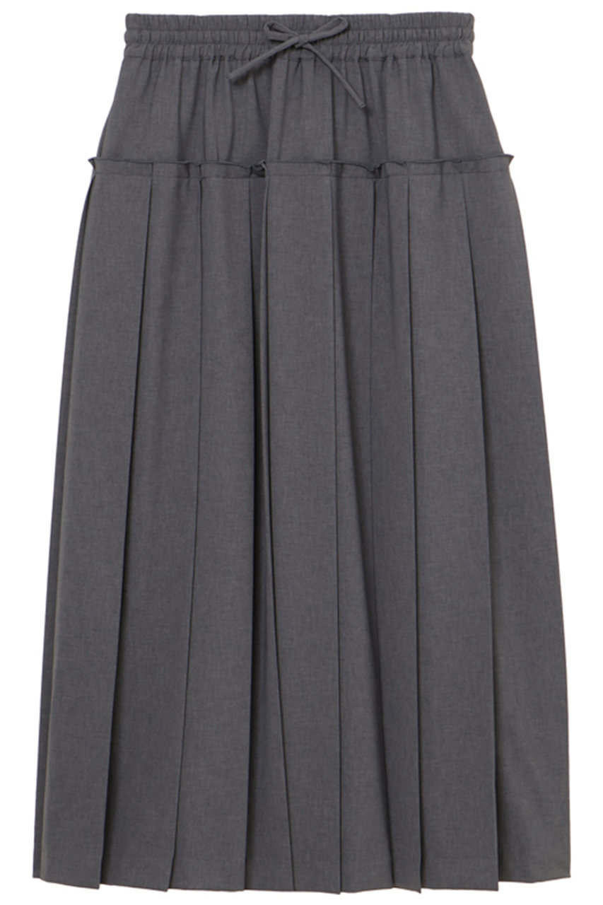 ミラ ショーン バイ チカ キサダ/mila schon by chika kisadaのウールライク プリーツスカート(グレー/50651602303)