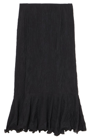 ミラ ショーン バイ チカ キサダ/mila schon by chika kisadaのシルク混クリンクルクロス ペプラムスカート(110700/110703)