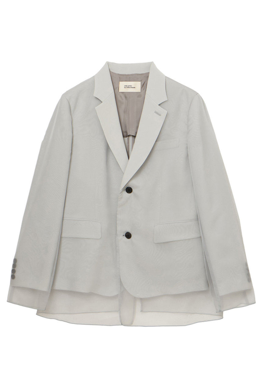 オーガンジーレイヤードジャケット