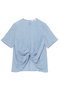 シルク混クリンクルクロスTブラウス ミラ ショーン バイ チカ キサダ/mila schon by chika kisada ブルー
