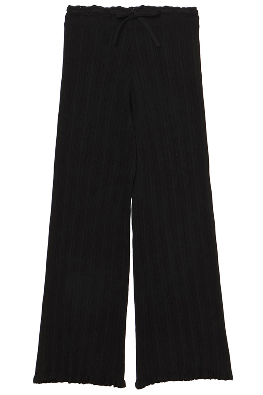 ミラ ショーン バイ チカ キサダ/mila schon by chika kisadaのリブニットパンツ(ブラック/50655501302)