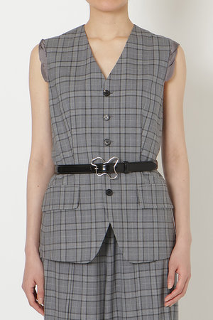 ミラ ショーン バイ チカ キサダ/mila schon by chika kisadaのガラスレザーレザーベルト(140500/140501)