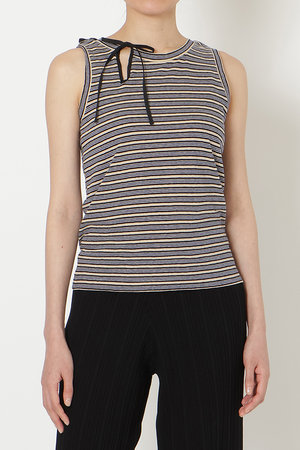 ミラ ショーン バイ チカ キサダ/mila schon by chika kisadaのスリットリボンタンクトップ(110100/110101)