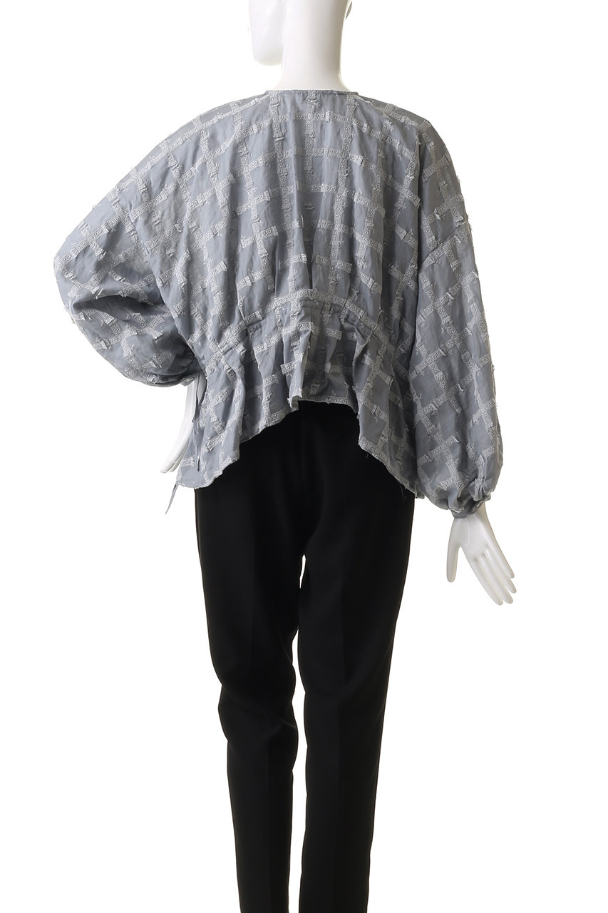 kijinokanosei キジノカノウセイtuck blouse kijinokanosei（キジノカノウセイ）フレンチスリーブ タック