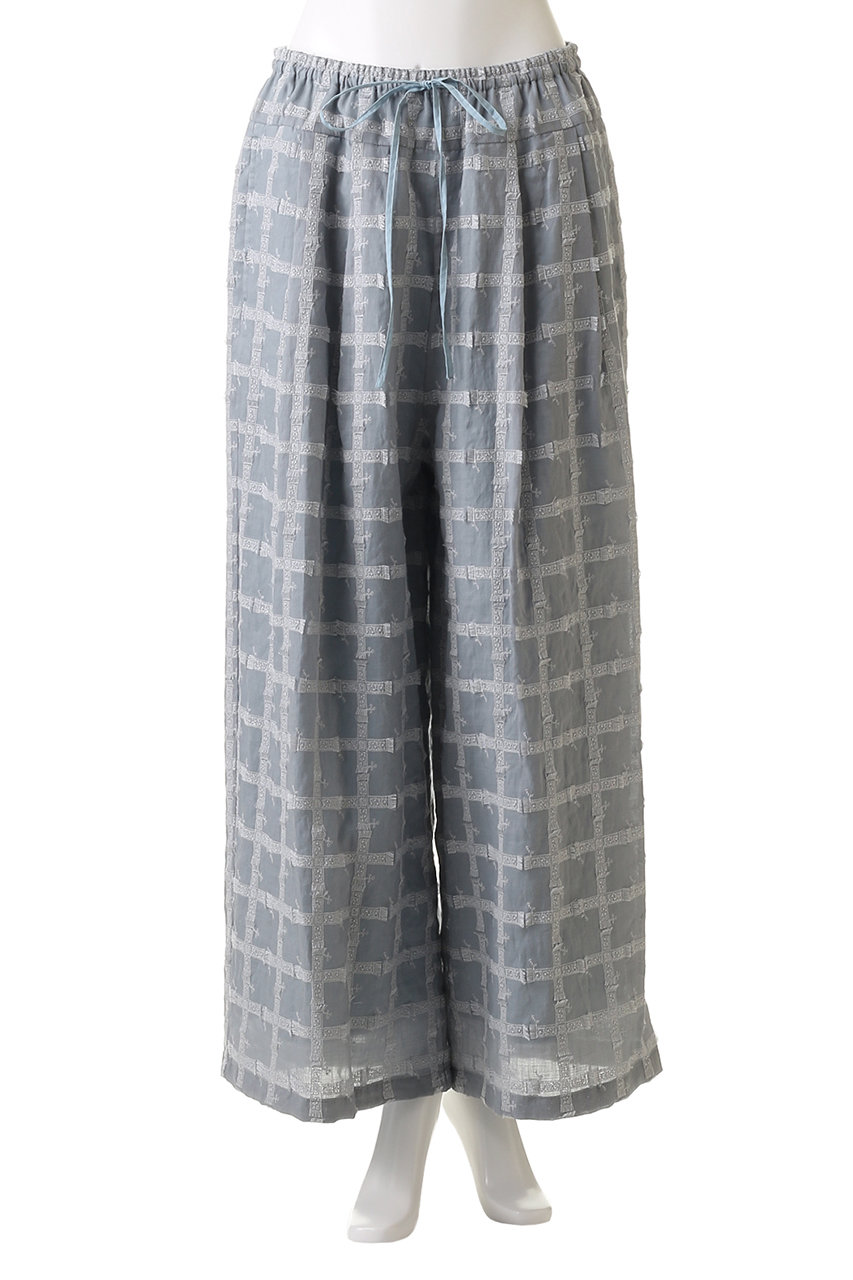 専用kijinokanosei キジノカノウセイ ラミー刺繍タックパンツさくらん