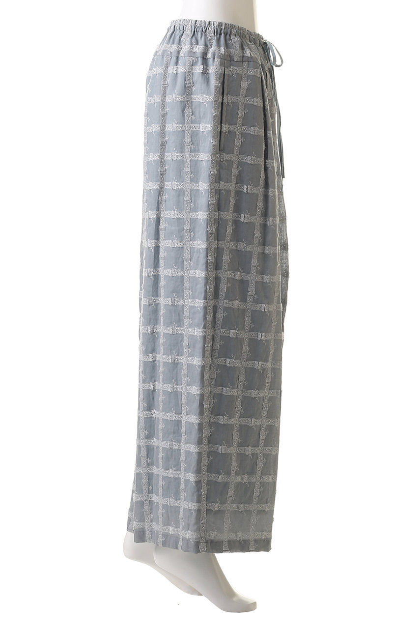 kijinokanosei(キジノカノウセイ)｜タックワイドパンツ/fluffy ブルー