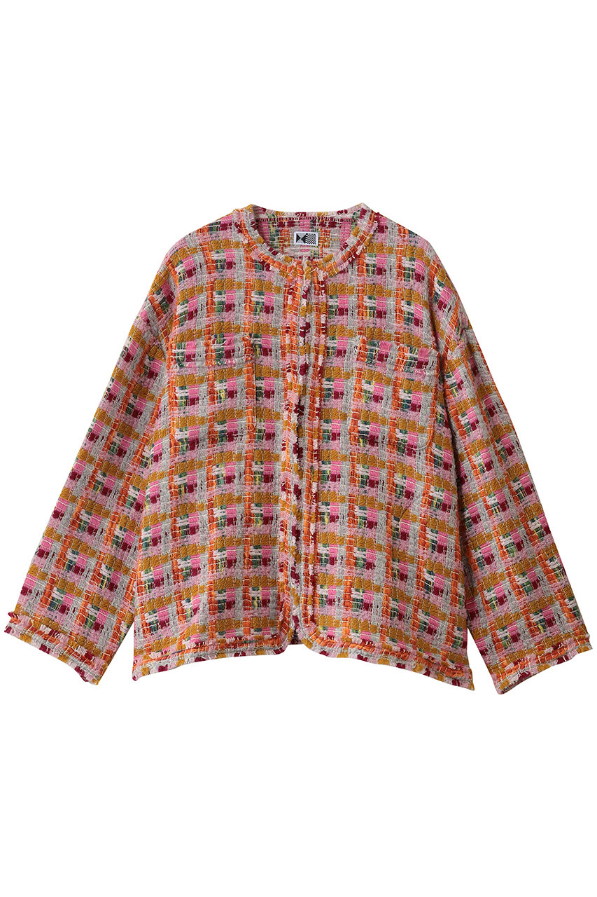 kijinokanosei フリンジジャケット (sakuragai ピンク, F) キジノカノウセイ ELLE SHOP