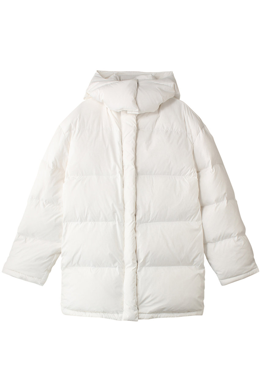 セアン/SCEARNのPUFFR TAFTA HALF Hood Puffer Jacket/ダウンジャケット(White/CMCZCW0006)