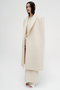 WOOL CASHMERE  REVER WITH CLEAR PILE   Cape Woven Coat/コート セアン/SCEARN