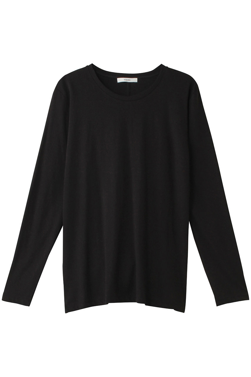 セアン/SCEARNのCOTTON JERSEY Long Sleeve T-Shirt/Tシャツ(Black/KKCZCW0011)