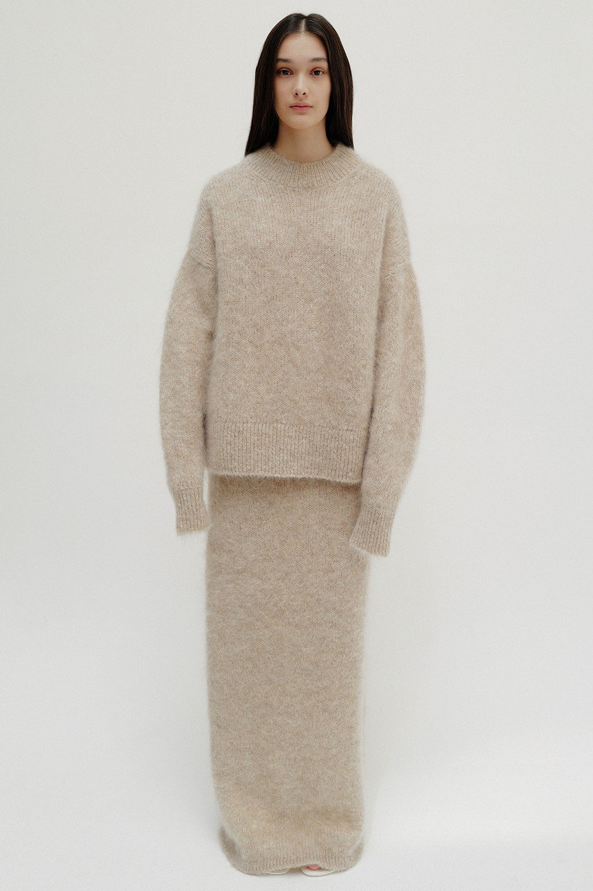 SCEARN(セアン)｜MELANGE KNIT Round Neck Pullover/ニット
