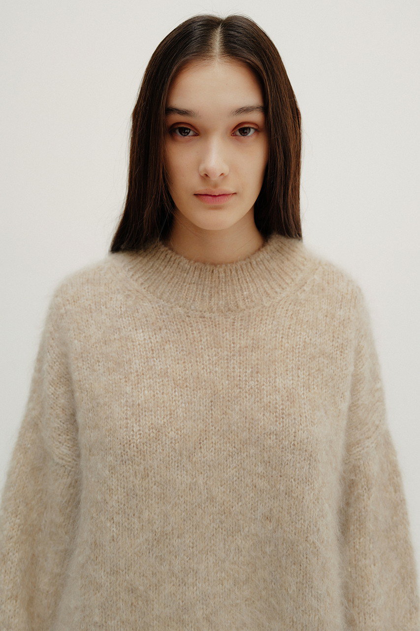 SCEARN(セアン)｜MELANGE KNIT Round Neck Pullover/ニット