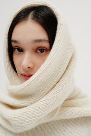 LOW GAUGE CASHMERE KNIT Muffler/マフラー