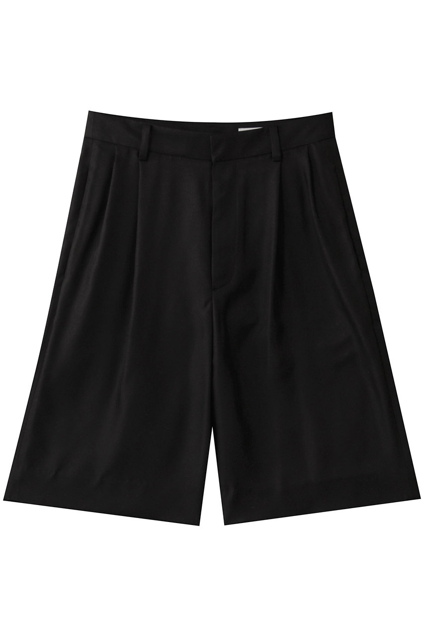 SCEARN 22MM SILK TWILL ショートパンツ (BLACK, 36) セアン ELLE SHOP SCEARN 22MM SILK TWILL ショートパンツ (BLACK, 36) セアン ELLE SHOP