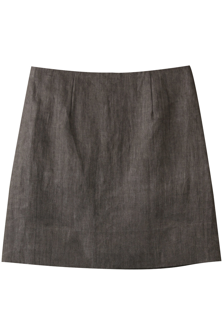 SCEARN LINEN TWILL WITH SUMI ミニスカート (SUMIGRAY, 38) セアン ELLE SHOP SCEARN LINEN TWILL WITH SUMI ミニスカート (SUMIGRAY, 38) セアン ELLE SHOP
