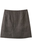LINEN TWILL WITH SUMI ミニスカート