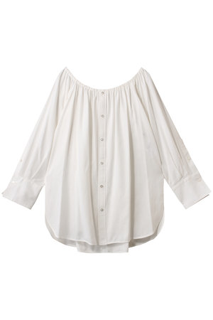 セアン/SCEARNのGASSED VOILE COTTON 2WAYブラウス(110400/110403)