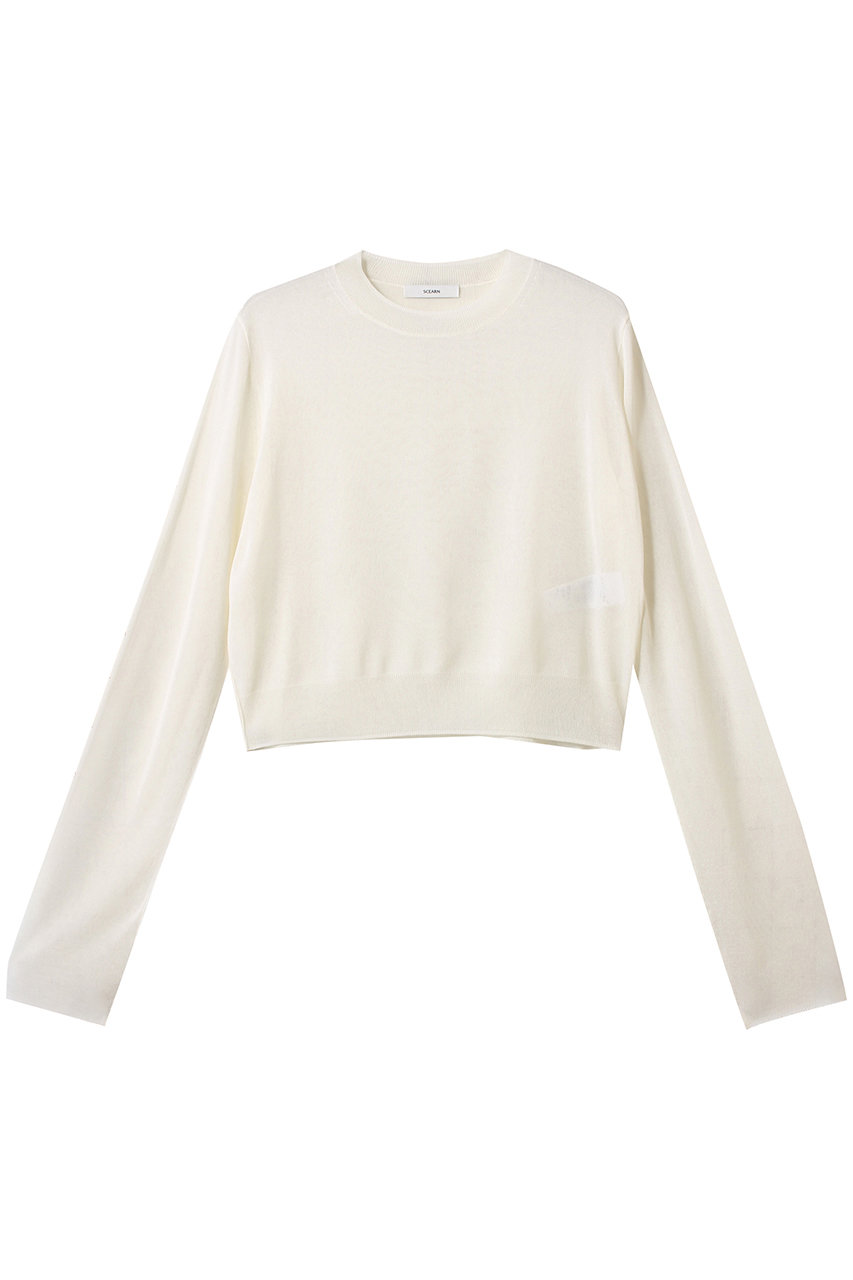 SCEARN SILK ORGANDIE ニット (ECRU, 38) セアン ELLE SHOP SCEARN SILK ORGANDIE ニット (ECRU, 38) セアン ELLE SHOP