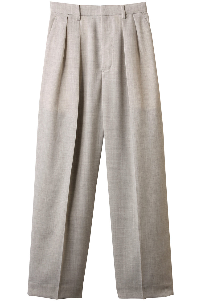 SCEARN TEXTURED TWILL パンツ (LIGHT GRAY, 38) セアン ELLE SHOP SCEARN TEXTURED TWILL パンツ (LIGHT GRAY, 38) セアン ELLE SHOP