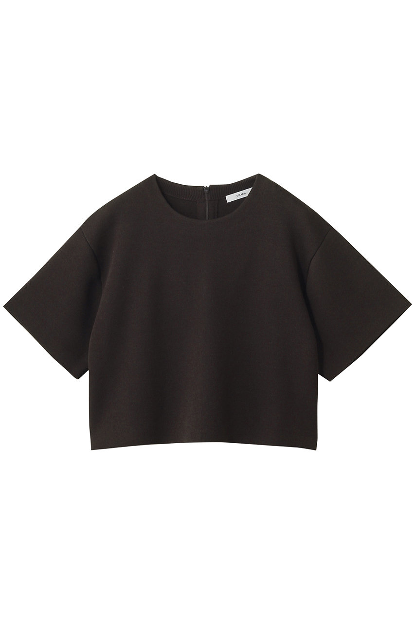SCEARN LUSTROUS YARN KNIT ハーフスリーブニット (Camel, 38) セアン ELLE SHOP SCEARN LUSTROUS YARN KNIT ハーフスリーブニット (Camel, 38) セアン ELLE SHOP