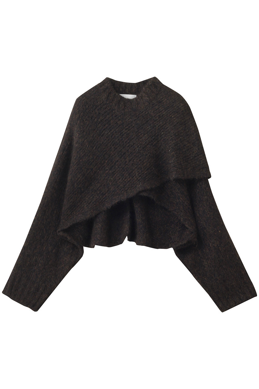 セアン/SCEARNのHAIRY BABY ALPACA ニット(Brown/KRSNGW0204)