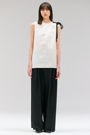 COTTON NYLON JACQUARD ブラウス