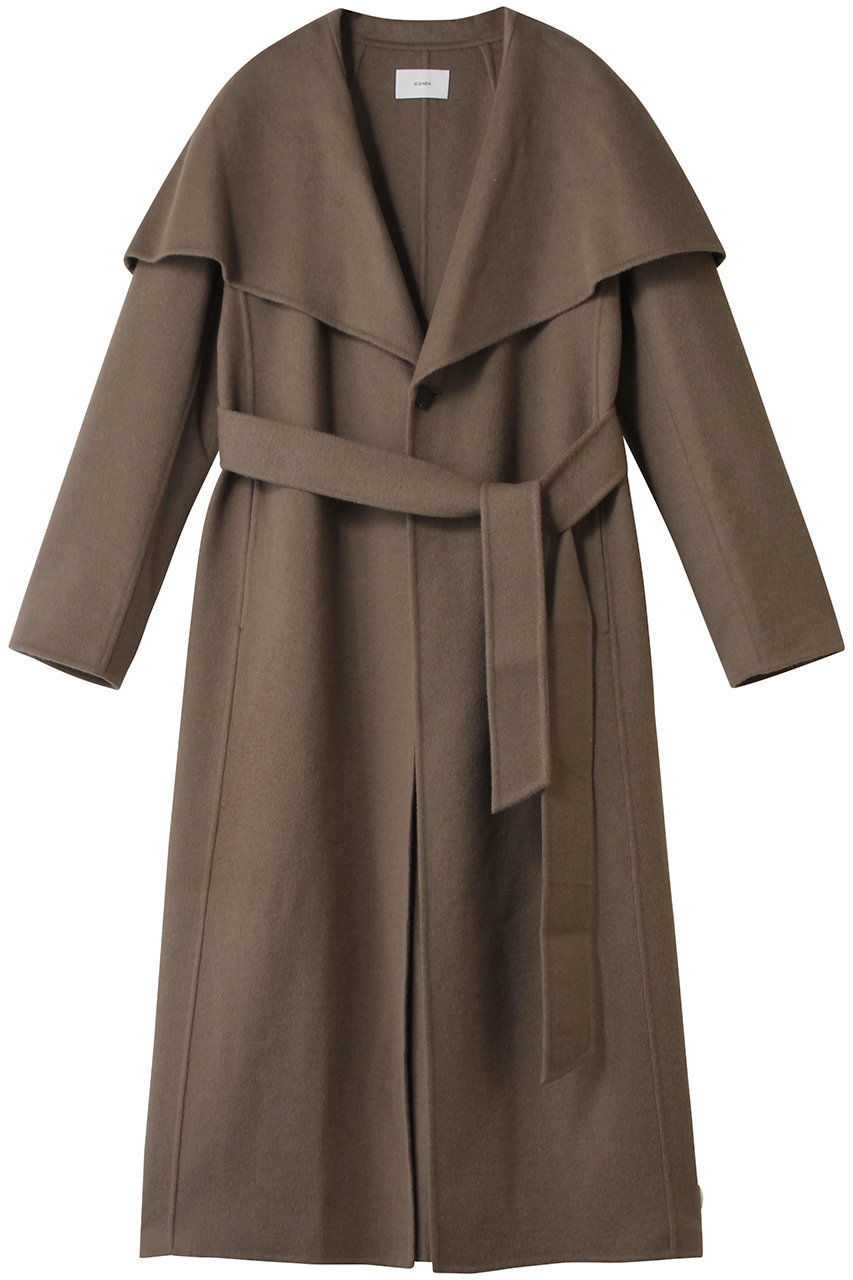 SCEARN WOOLSPIBER DOUBLE FACE コート (Taupe Brown, 36) セアン ELLE SHOP SCEARN WOOLSPIBER DOUBLE FACE コート (Taupe Brown, 36) セアン ELLE SHOP