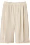 SILK CRAPE パンツ セアン/SCEARN Ecru