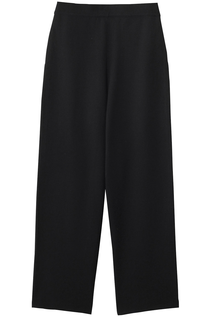 SCEARN WOOL SILK LOW-GAUGE パンツ (Black, 38) セアン ELLE SHOP