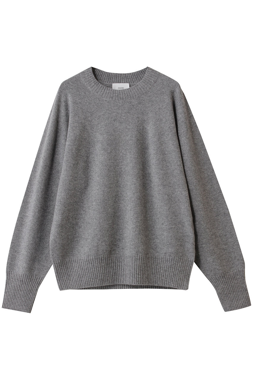 セアン/SCEARNのCASHMERE MIDDLE  GAUGE ニット(M.Gray/KRSNGW0403)