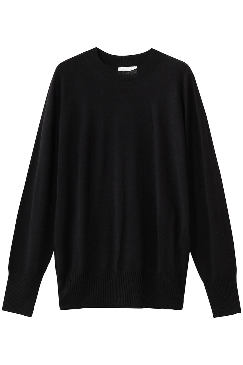 セアン/SCEARNのSILK WHOLEGARMENT ニット(Black/KRSNLM0200)