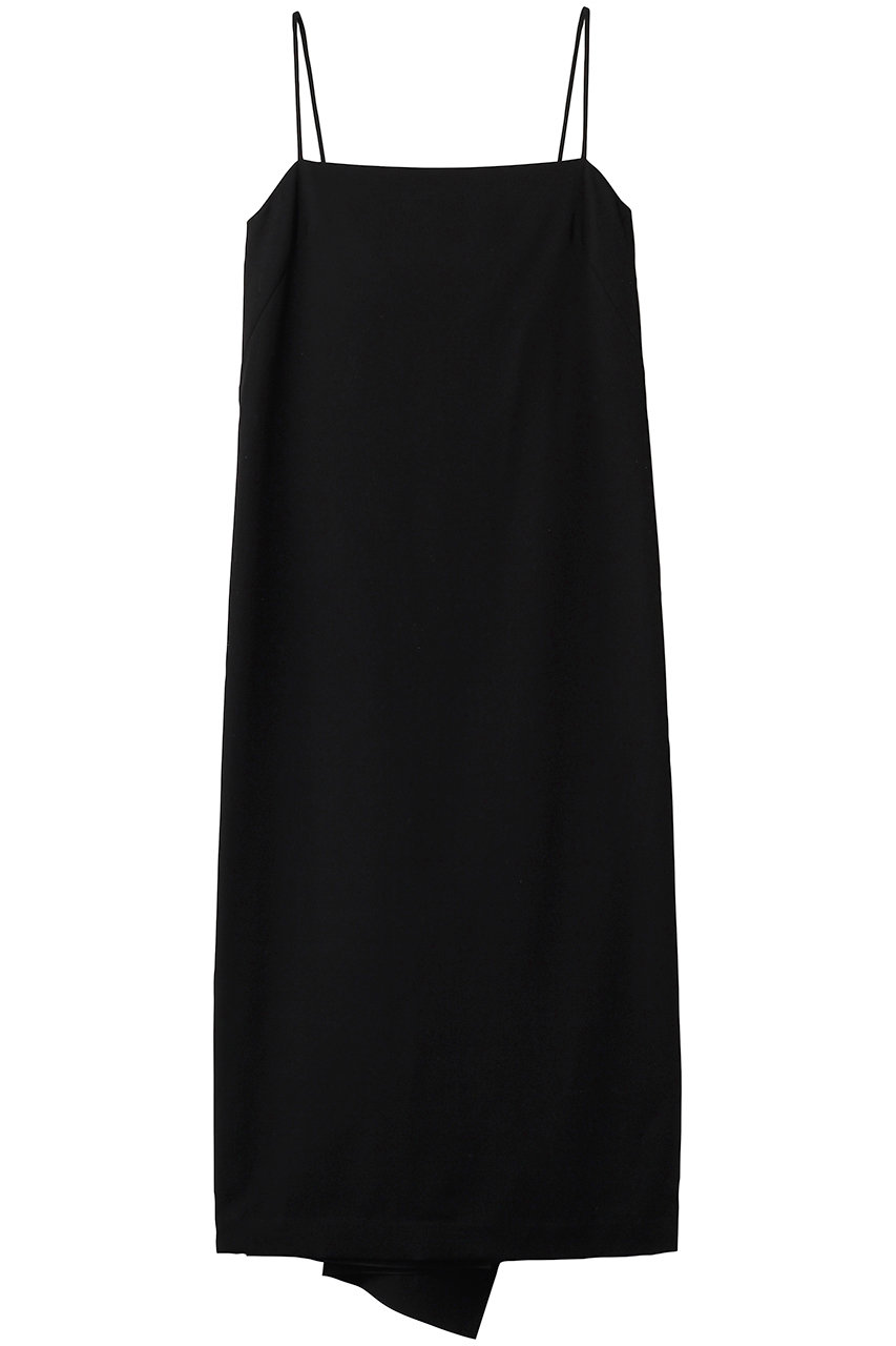 セアン/SCEARNのWOOL GABARDINE  ワンピース(Black/OPSNLM0200)