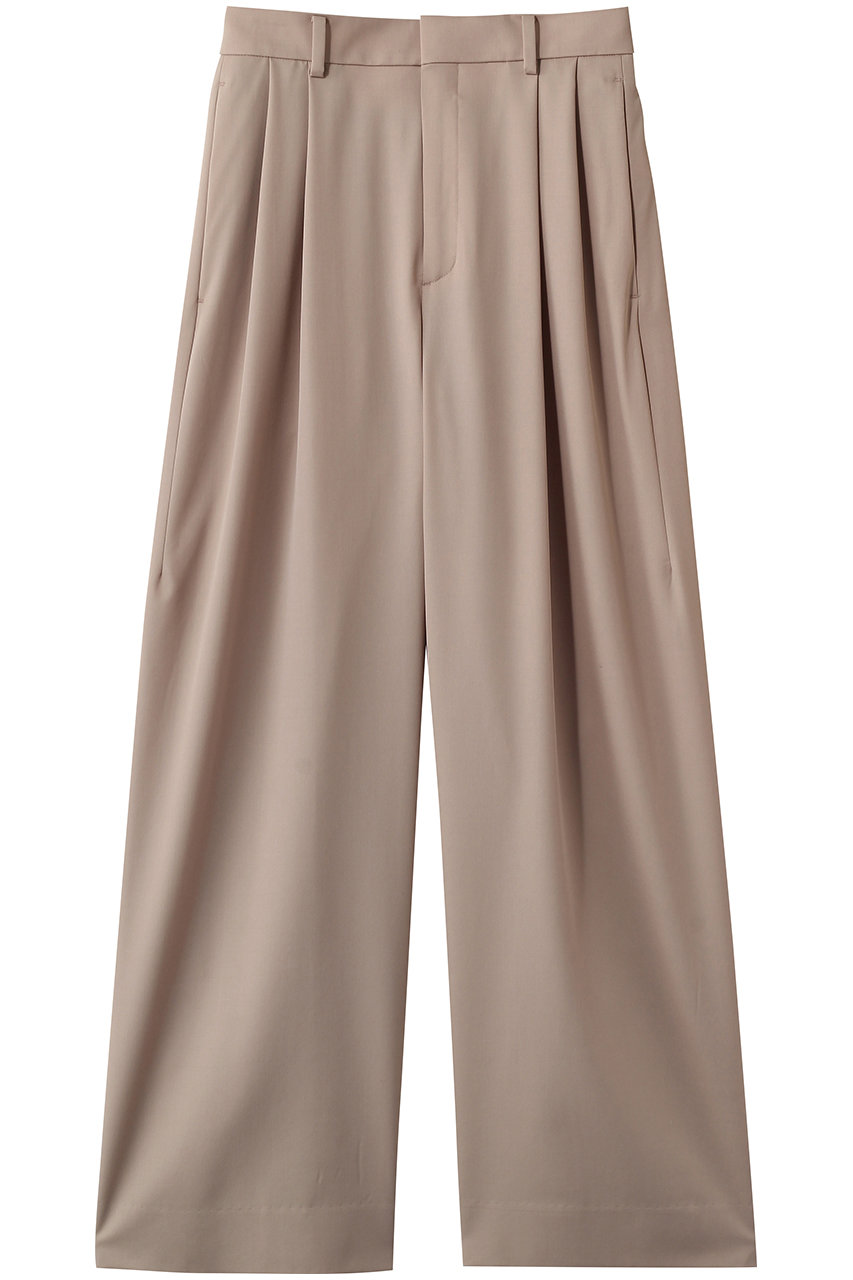 セアン/SCEARNのWOOL GABARDINE  パンツ(Choujicha/PRSNLM0201)