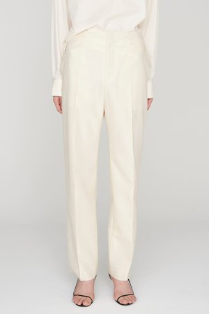 セアン/SCEARNのWOOL SILK パンツ(110600/110601)