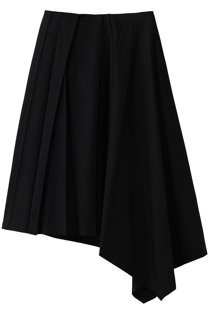 セアン/SCEARNのWOOL GABARDINE  スカート(Black/SKSNLM0200)