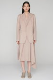 WOOL GABARDINE アシンメトリースカート