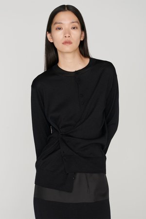 セアン/SCEARNのSILK COTTON ニットカーディガン(110300/110303)