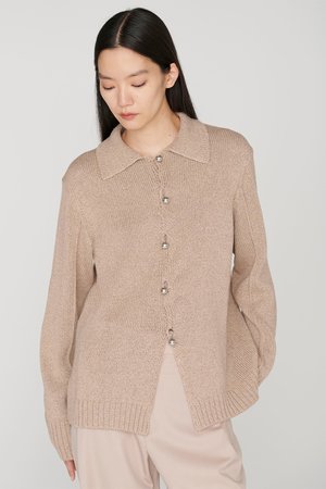 セアン/SCEARNのGIMA COTTON SILK WASHI ニット(110300/110301)