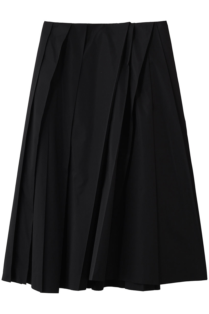 セアン/SCEARNのPOLYESTER SILK TAFFETA スカート(Black/SKSNLM0203)